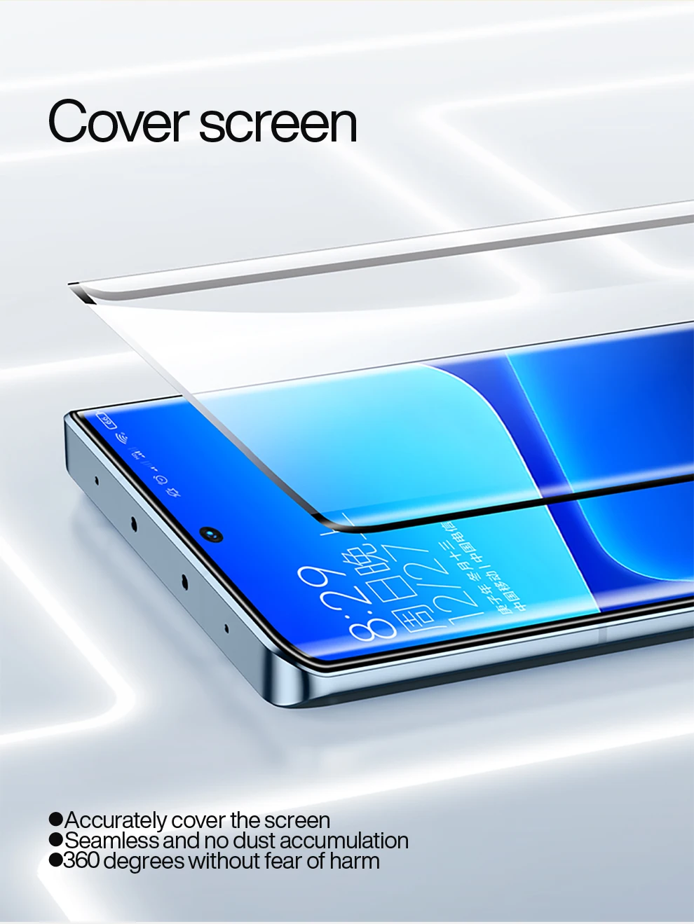 SmartDevil Displayschutzfolie für Xiaomi 14 Pro, gebogener Vollbild-Softfilm, staubfreie Box für Xiaomi 14 Ultra Redmi Note 13 Pro Plus – Detail 5