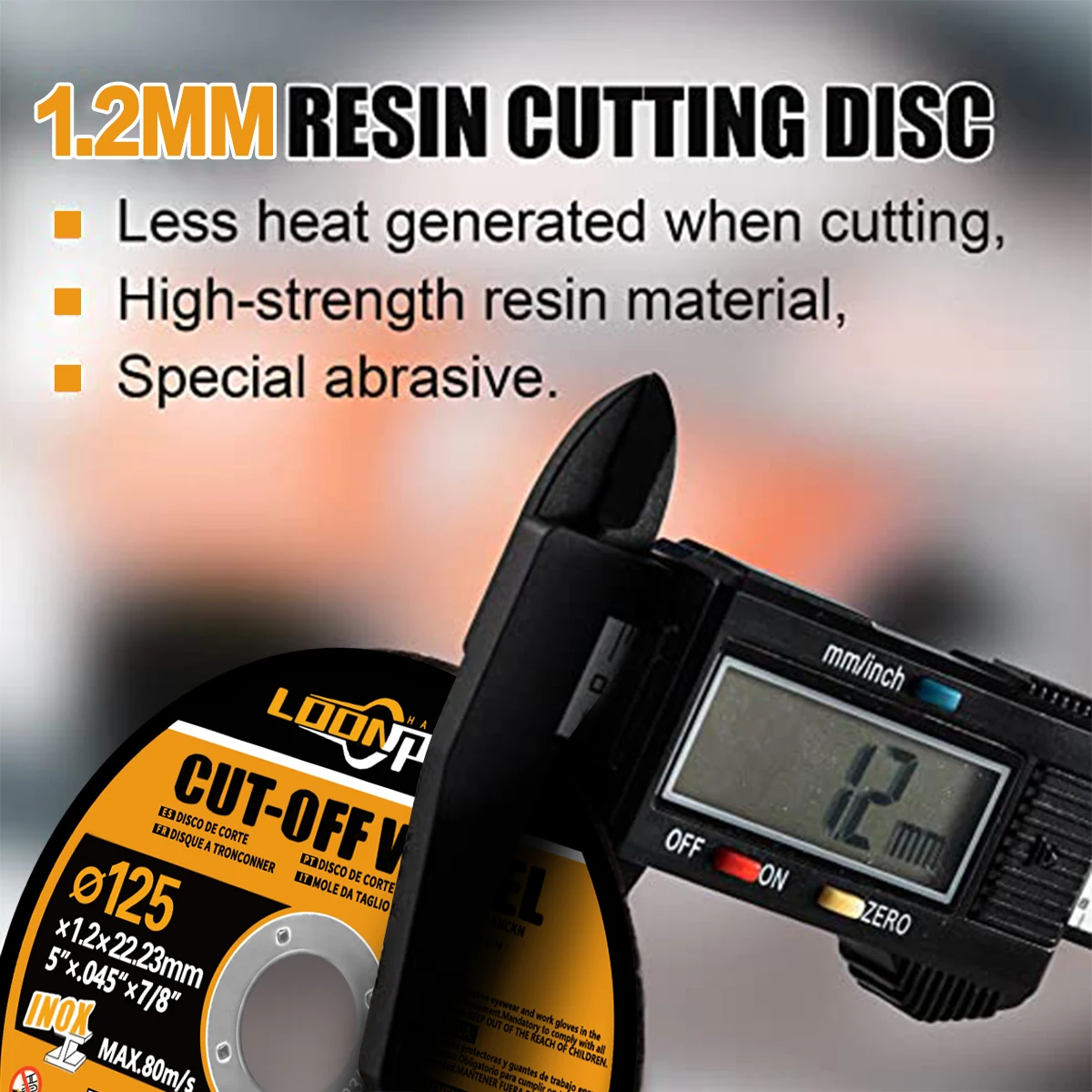 Cutting Disc Abrasive Wheel Grinding Wheel Cutting Blade 75/105/115/125/180/230/335mm Resin Cutting Wheel Disc Cutting Blade Rotary Tool for Angle Grinder Metal