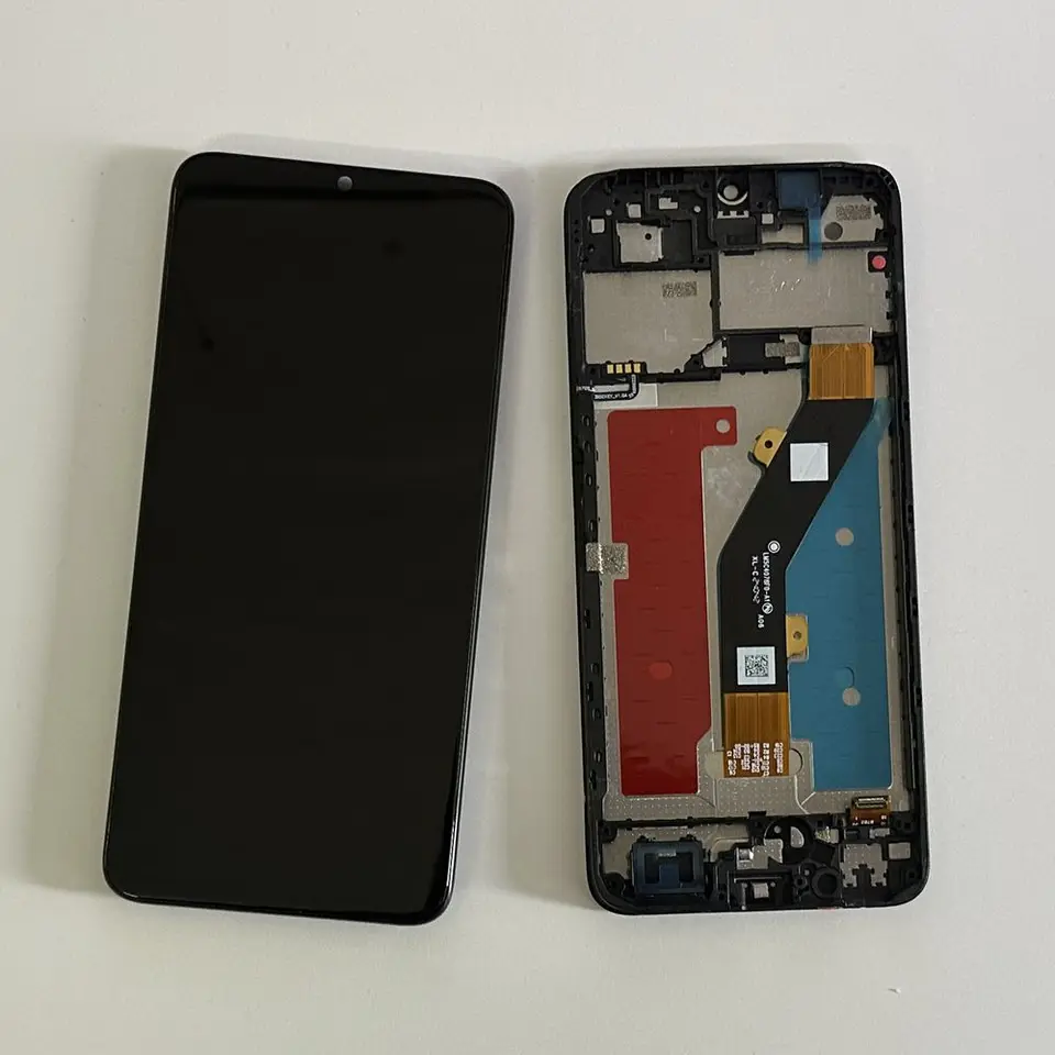 Accessori di Sostituzione del Telefono Cellulare per ZTE Blade A54 LCD Screen Digitazer Assemblaggio Completo con Cornice (Nero) Parte di Riparazione