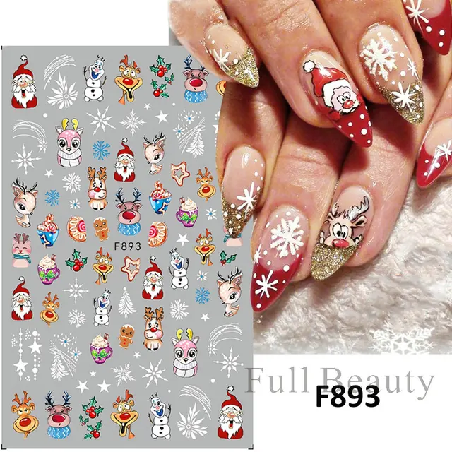 3D Luxury Design Nail Art Stickers - D-152