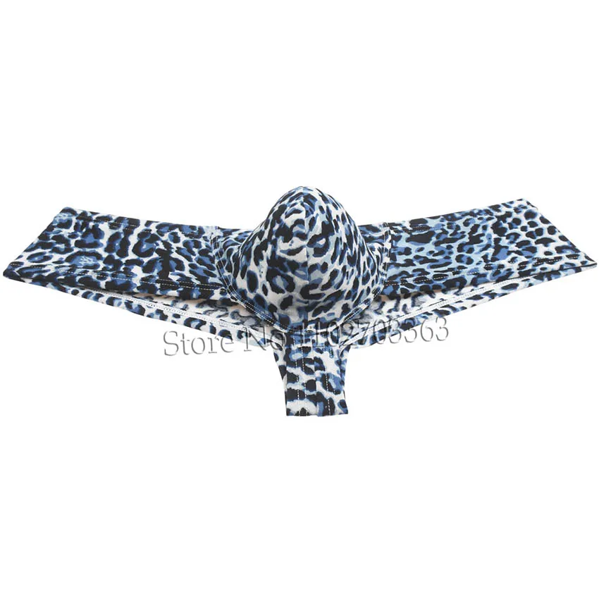 Men's Explore Daring Comfort With Leopard Micro Boxer Brazilian Inspired Pouch-Enhanced Underwear Unleash Your Confidence