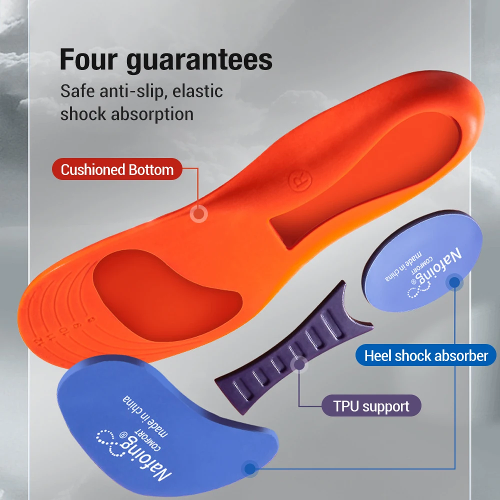 

New Sports Elasticity Insoles For Shoes Sole Technology Shock Absorption Breathable Running Insoles For Feet Orthopedic Insoles