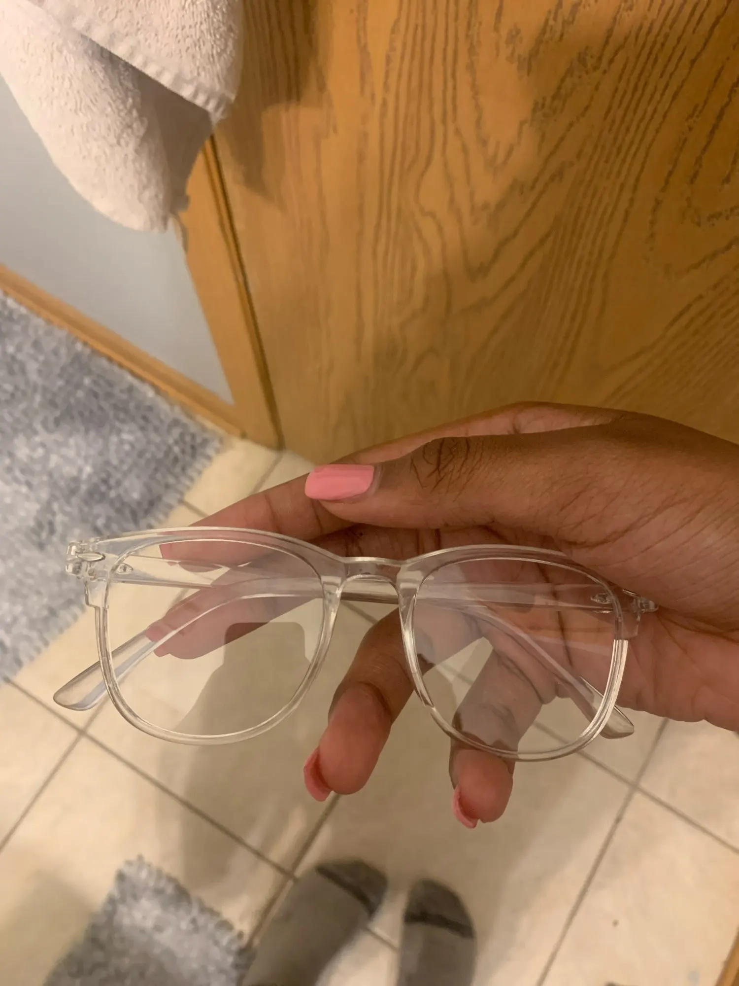 Transparent Computer Glasses Frame Women Men Anti Blue Light Round Eyewear Blocking Glasses Optical Spectacle Eyeglass photo review