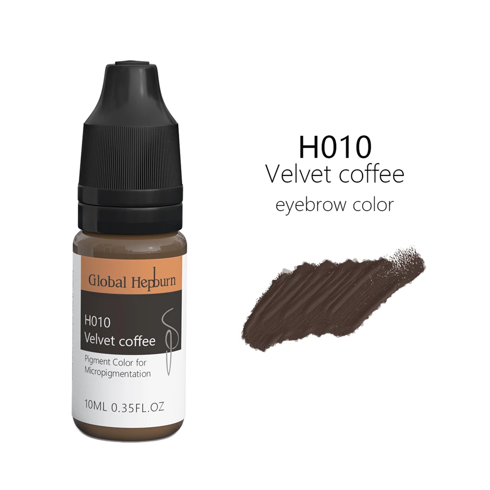 Newest Global Hepburn Watery Based Liquid Creamy Eyebrows Lip Eyeliner Tattoo Ink Pigment Permanent Makeup