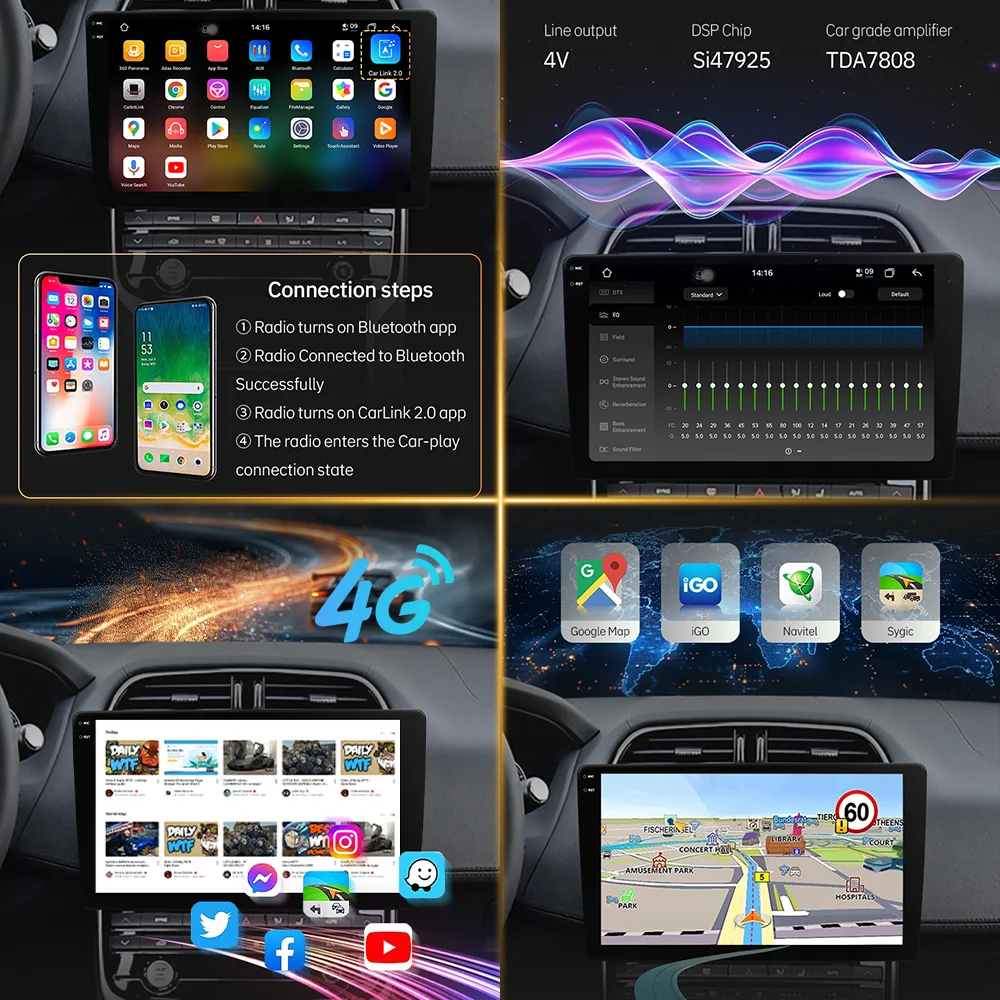 Nueva versión multimedia de radio para coche para BMW E90, E91, E92, E93 (2006-2012), equipada con CarPlay, 4G, Wi-Fi, GPS, RDS, reproductor de DVD, estéreo para coche y DSP. 5