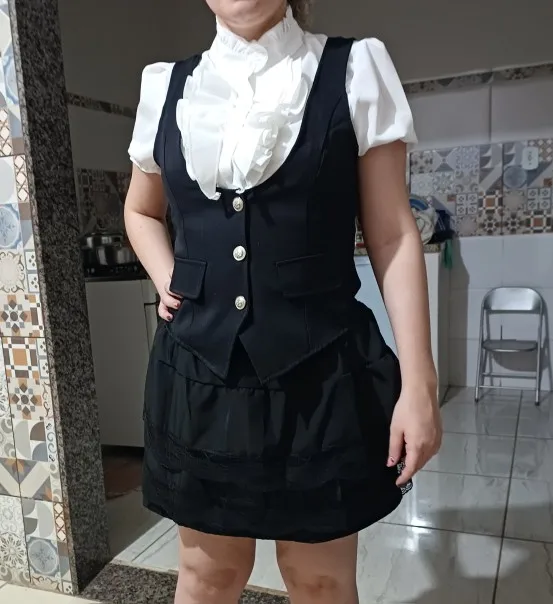 Preppy Style Dress Set - Ouji Aesthetic photo review