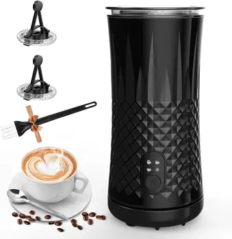 4 in 1 Electric Milk Frother And Steamer 240ml Electric Hot And Cold Milk Frother For Coffee Cappuccino Automatic Milk Frother 1