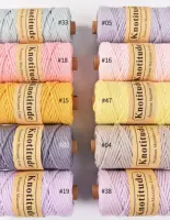 KNOTITUDE 3mm x 100yards Pure Cotton Single Strand Macrame Cord  320 feet Single Twist Natural Cotton Cord for Macrame 1