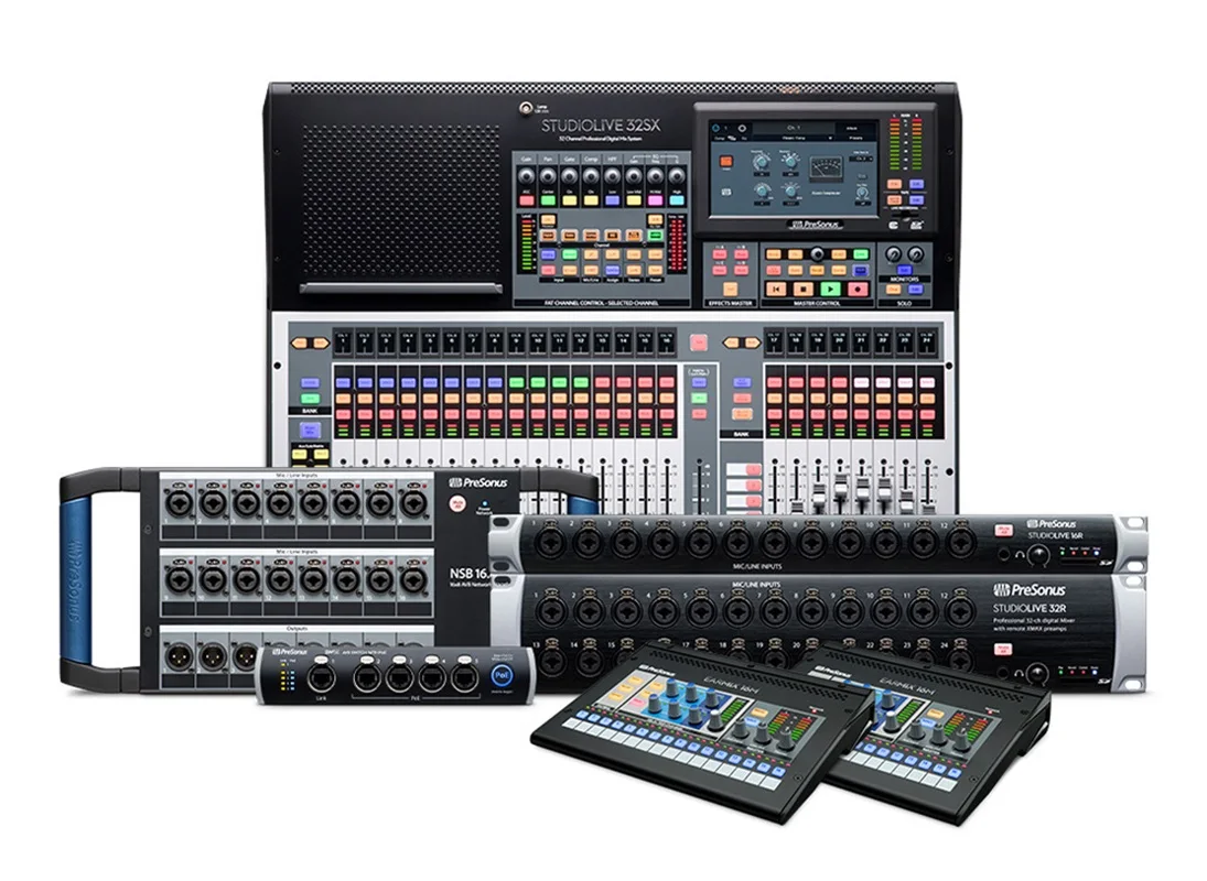 새로운 Studio Liv 64S 64 채널 디지털 믹서 및 USB 오디오 인터페이스