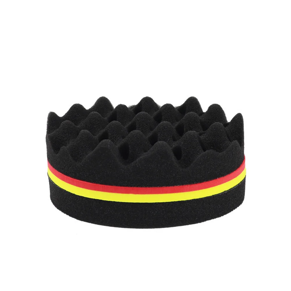 Oval Double Sides Magic Twist Hair Brush Sponge Brush Big Holes Barber Sponge Brush Twist Hair Afro Curl As Hair Care Tools 4