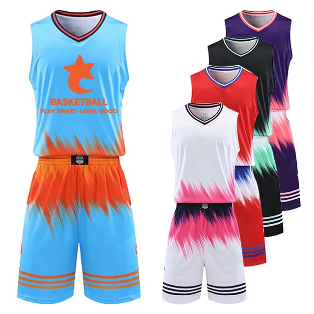 Custom Men Kids Basketball Jerseys Sets Breathable Basketball Uniform 100%  Polyester Basketball Shirts Clothing Big Size 6XL - AliExpress