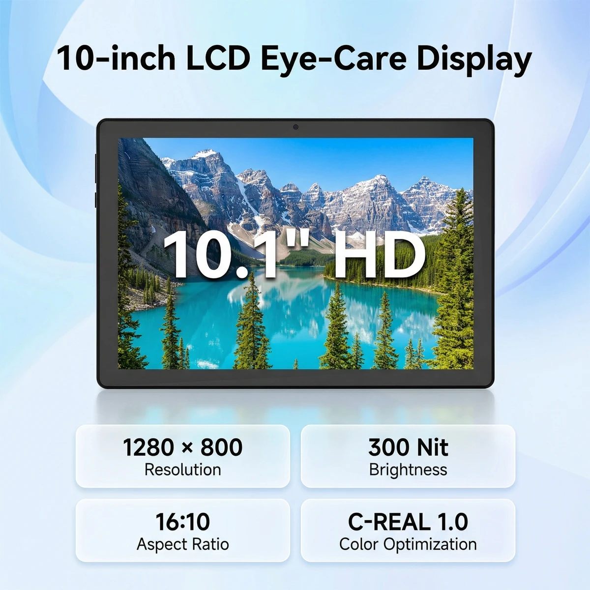 X6 10.1 Inch Android16 Tablet PC Octa‑Core A523 34GB(6+28GB Virtual) 128GB ROM WiFi6 Widevine L1 Face ID 6000mAh HD IPS Eye‑Care Display Tablet for Study Gaming`