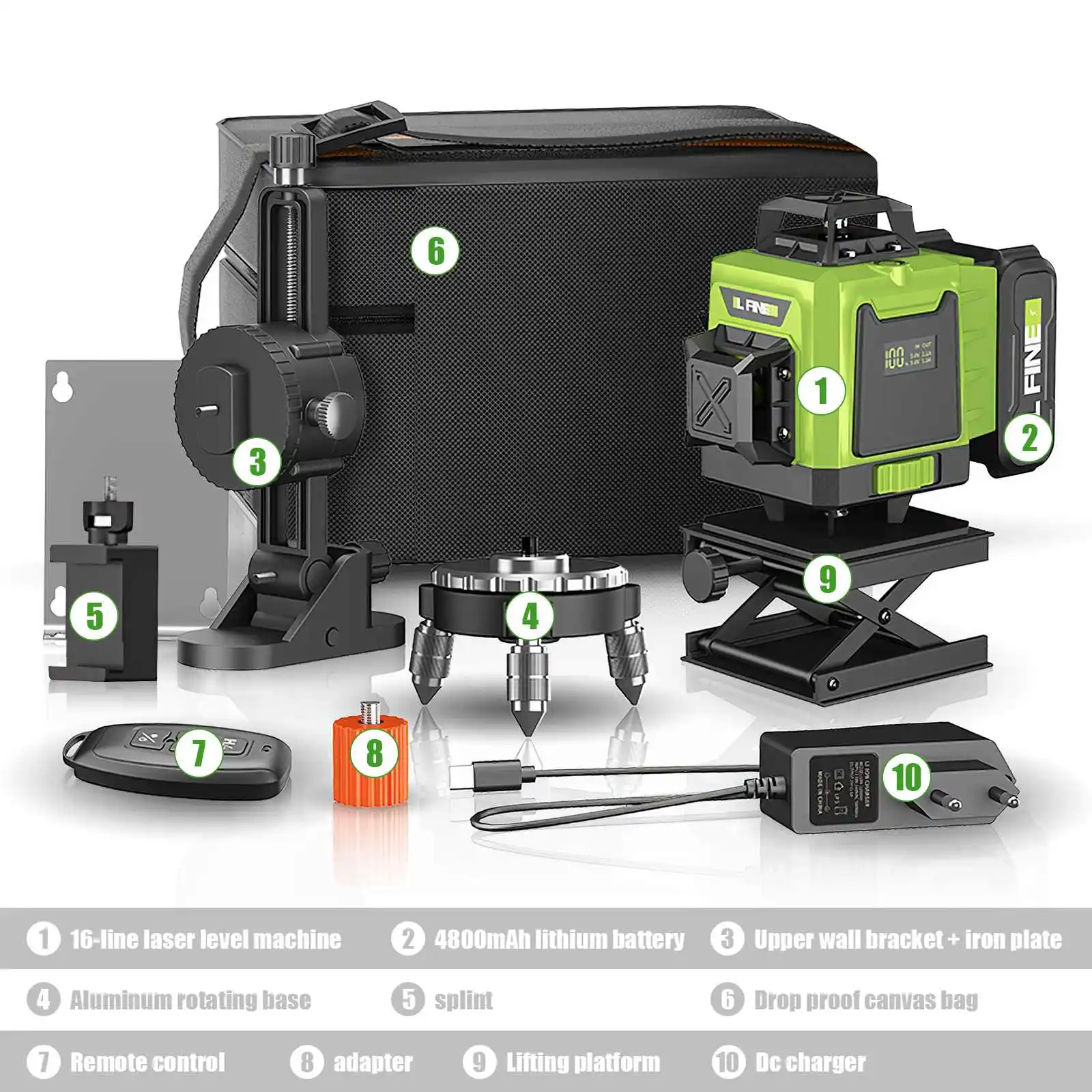 Detailné zábery komponentov laserovej jednotky