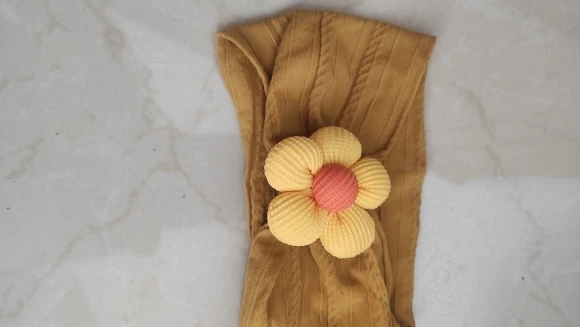 Cute Floral Nylon Baby Headband photo review