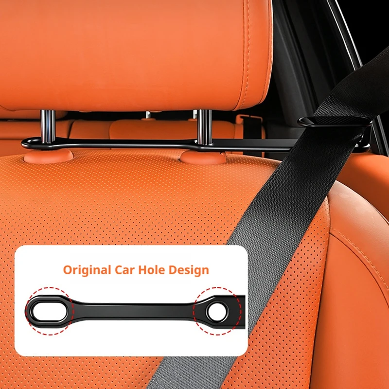 SEAMETAL Car Seat Belt Holder Headrest Seat Belt Fastener Mount Backseat Seatbelt Guide Reduce Noise Relieve Shoulder Friction 4