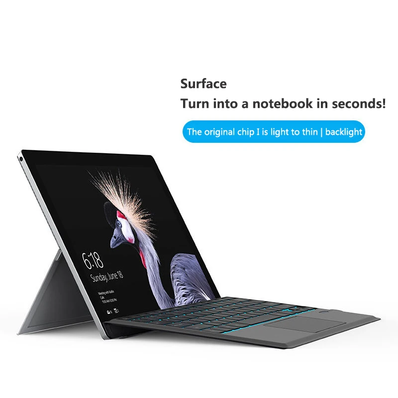 

Suitable for surfacePro8 Bluetooth keyboard Microsoft surface pro4/5/6 7 magnetic suction keyboard cover GO3