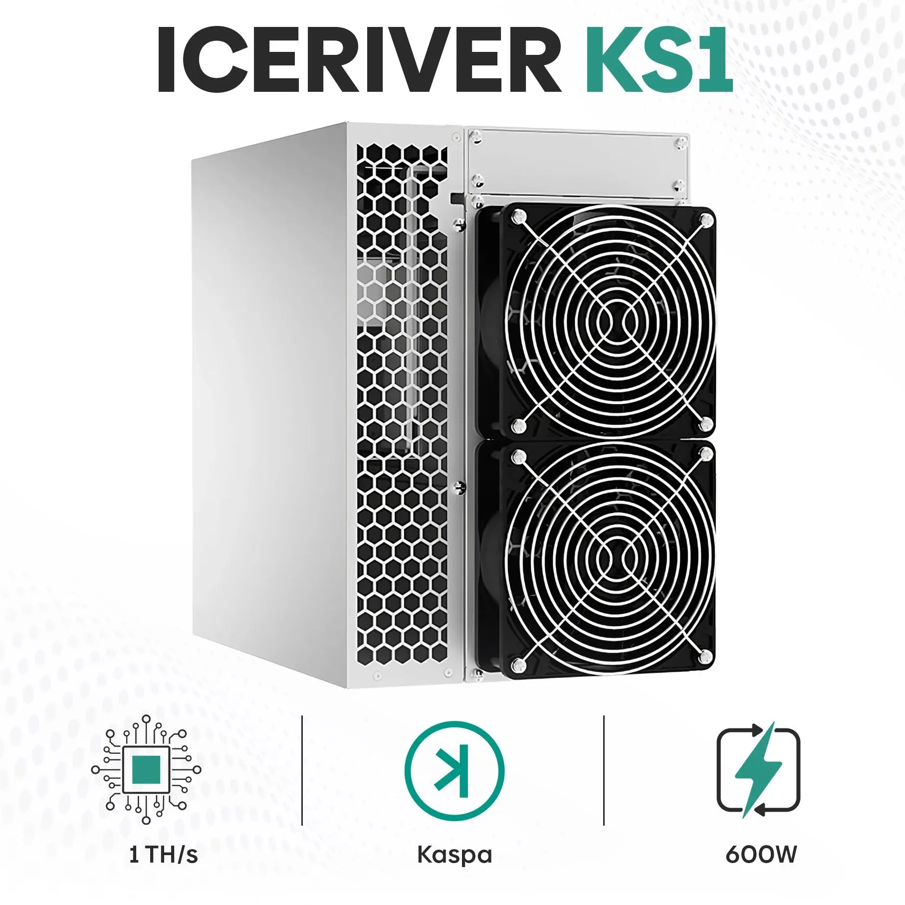 

Новое предложение, горная машина IceRiver KS1, KAS Miner, 1th/S, 600 Вт,