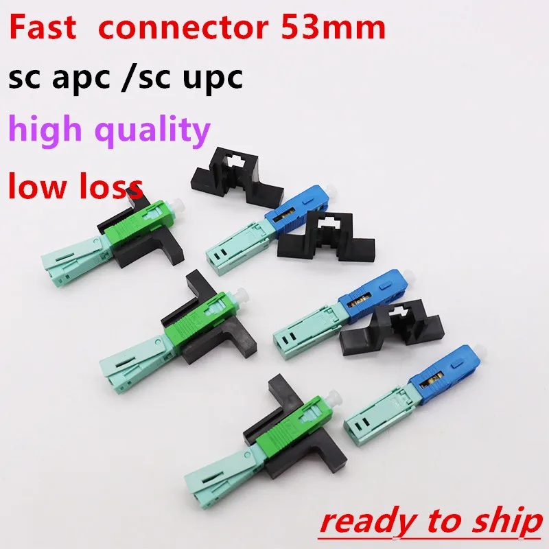 Wholesales-SC-APC-SCUPC-Fast-Connector-53mm-Single-Mode-Connector-FTTH ...