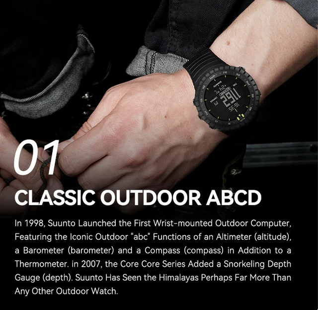 Suunto Core Outdoor Sports Watch with Altimeter, Barometer and Compass