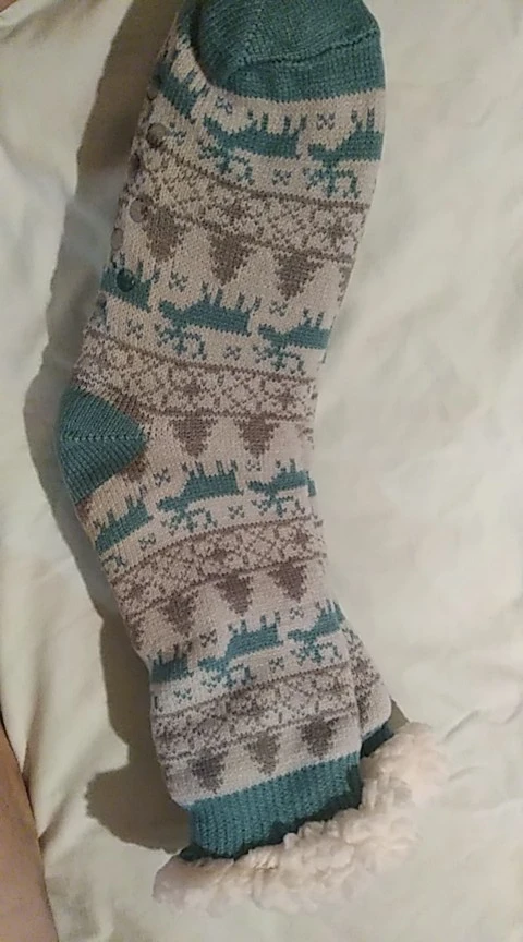 Flauschige Wintersocken mit niedlichen Tiermotiven photo review