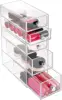 5-drawer clear plastic organizer – 3.25” x 7” x 9.75” 4
