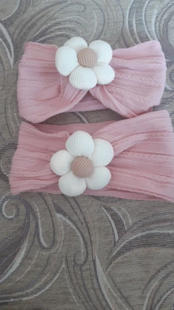 Cute Floral Nylon Baby Headband photo review