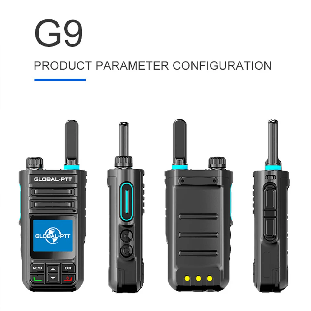 2PCS GLOBAL-PTT G9 POC Two-way radio Mini professional walkie talkie long range portable communication 5000km with yearly SIM