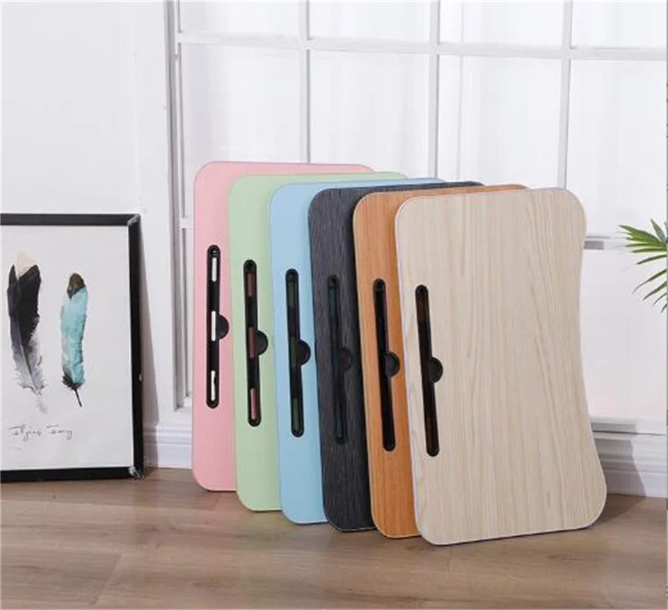Laptop Lap Bed Tafel Opvouwbaar Ontbijt Dienblad Notebook Bureau Leeshouder Bank Zwart Klein