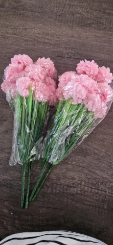 Bouquet de 7 hortensias artificiels roses photo review