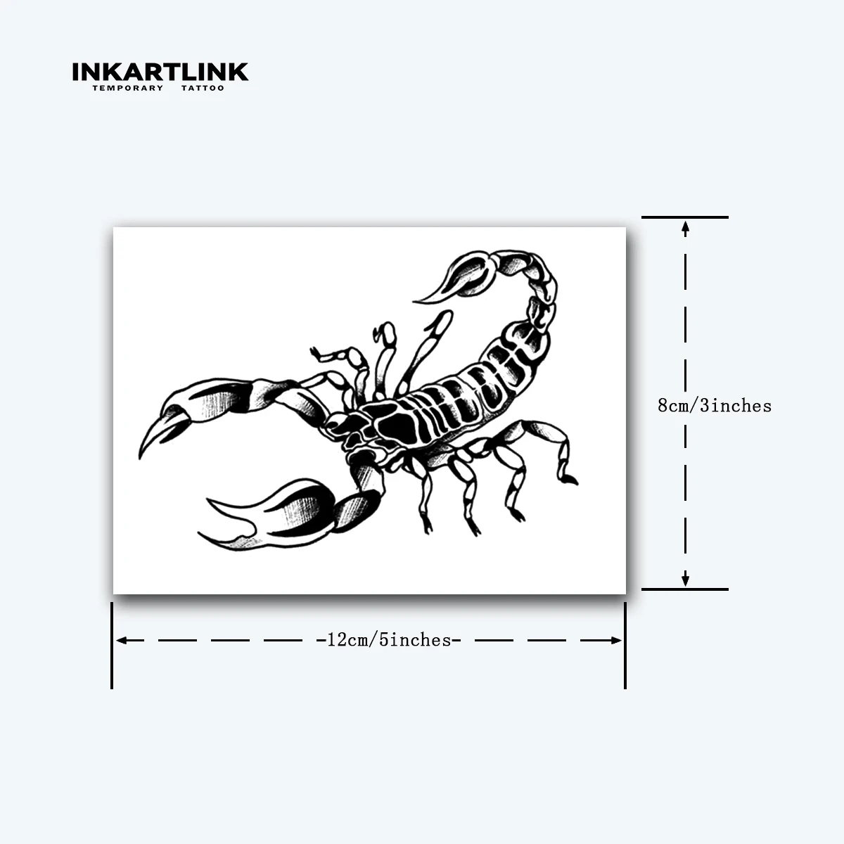 Scorpion Sex Temporary Tattoos (Set Of 2) - Waterproof Fake Tattoo Art Transfers