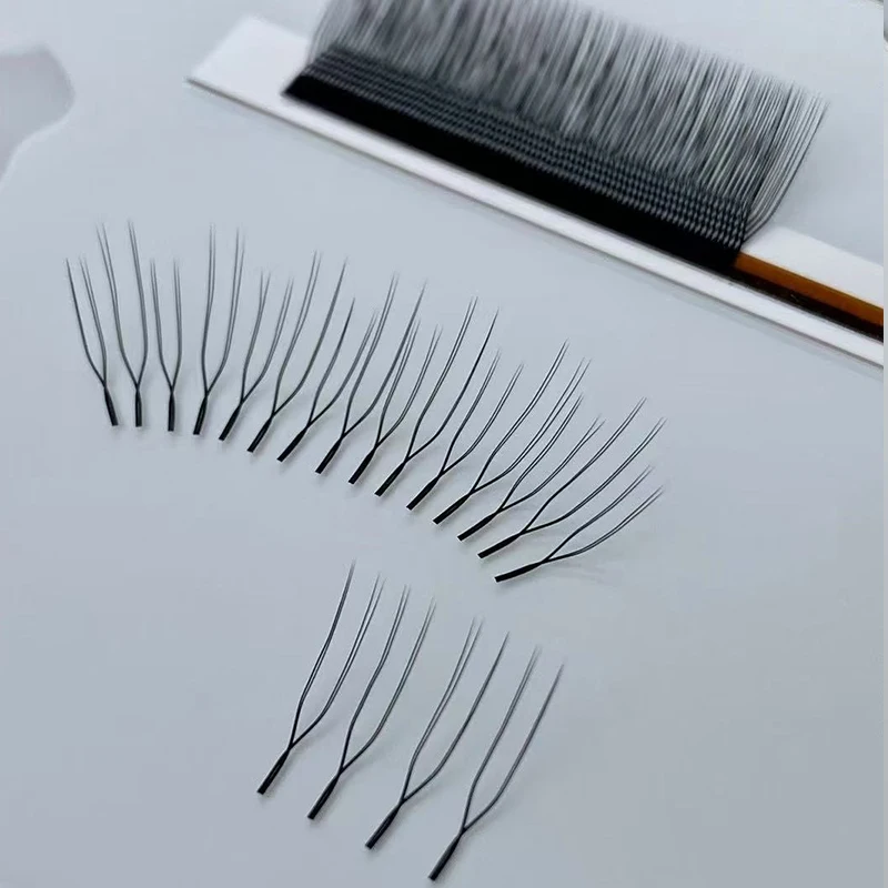 U Lash Shape Eyelashes Extensions U YY Lash Shaped Bloom Eye Lashes Natural Soft DIY Premade Fan Lash Extensions
