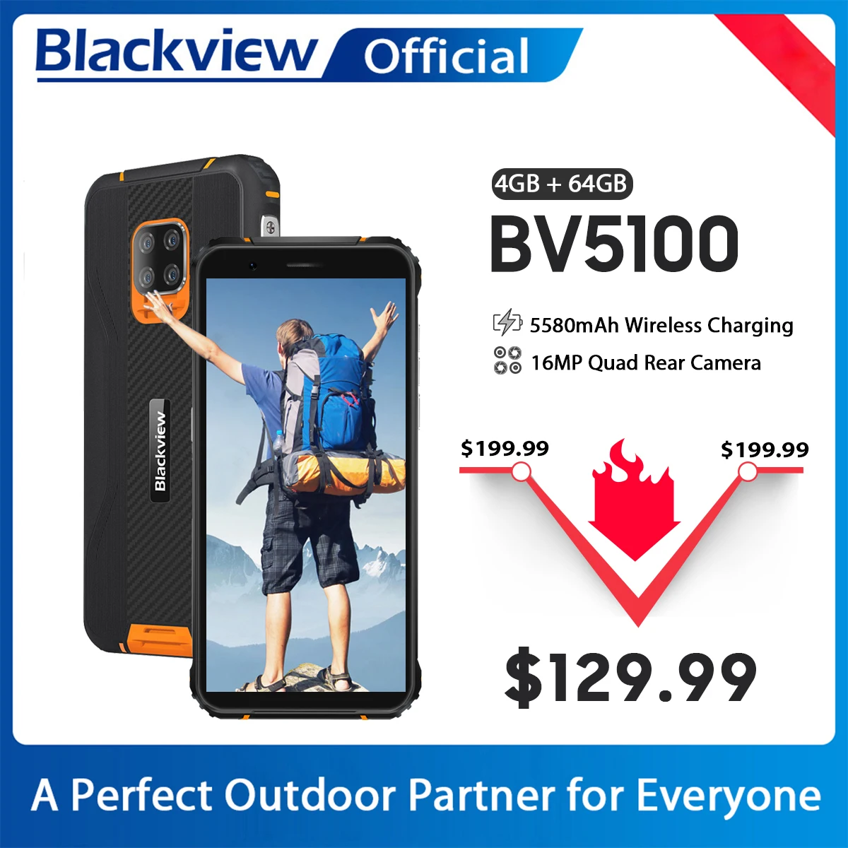 Tanie Blackview wersja globalna BV5100 4GB + 64GB telefon komórkowy IP68 sklep