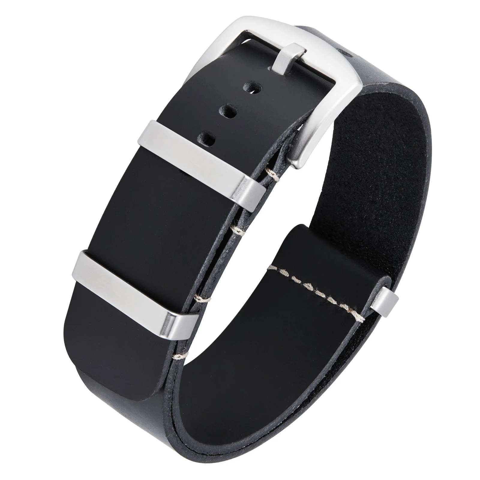 

BINLUN Leather Watch Strap 18mm 19mm 24mm 21mm 22mm 20mm Vintage Watchband Replacement Leather Wristband Watch Bracelet for Men