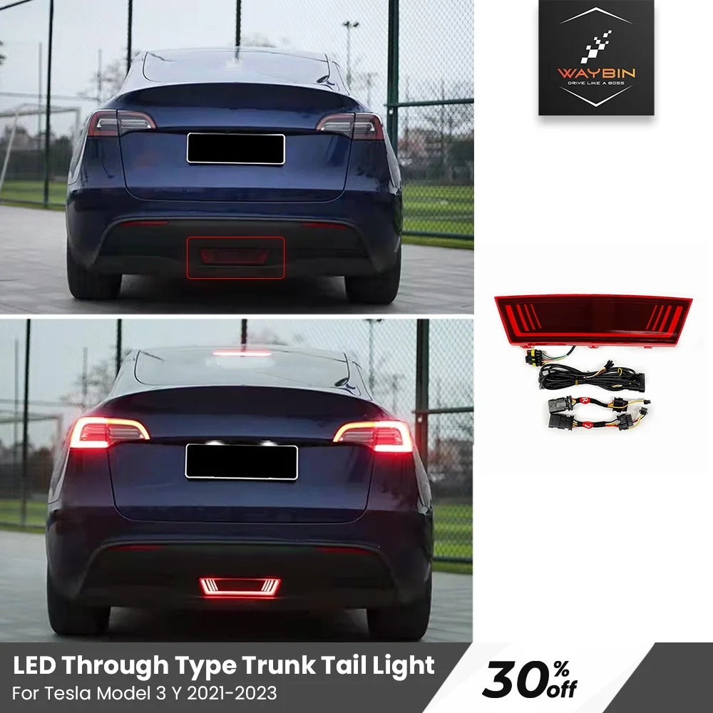 

2023 Tesla Model y LED Pilot Light Rear Brake Warning Turning Signal 2019-2023 Modely Lamp Exterior Car Modification Accessories