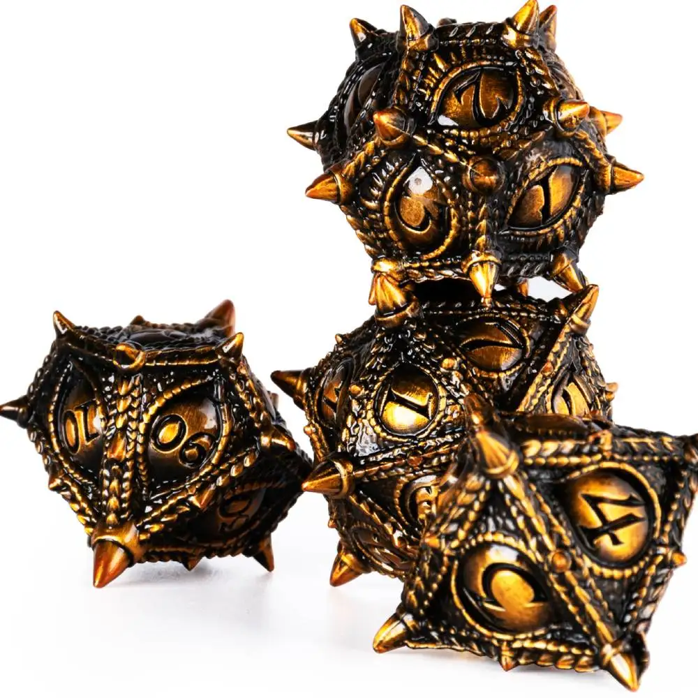 Metal Polyhedral Dnd Dice Set Zinc Alloy with box D20 Game for Dungeons and Dragons