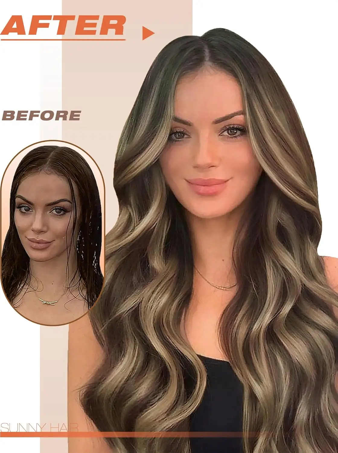 VeSunny 레미 테이프 인 헤어 익스텐션 100% 브라질 인간 천연 헤어 12-24인치 30&50G 발라야쥬 컬러 심리스 테이프 헤어