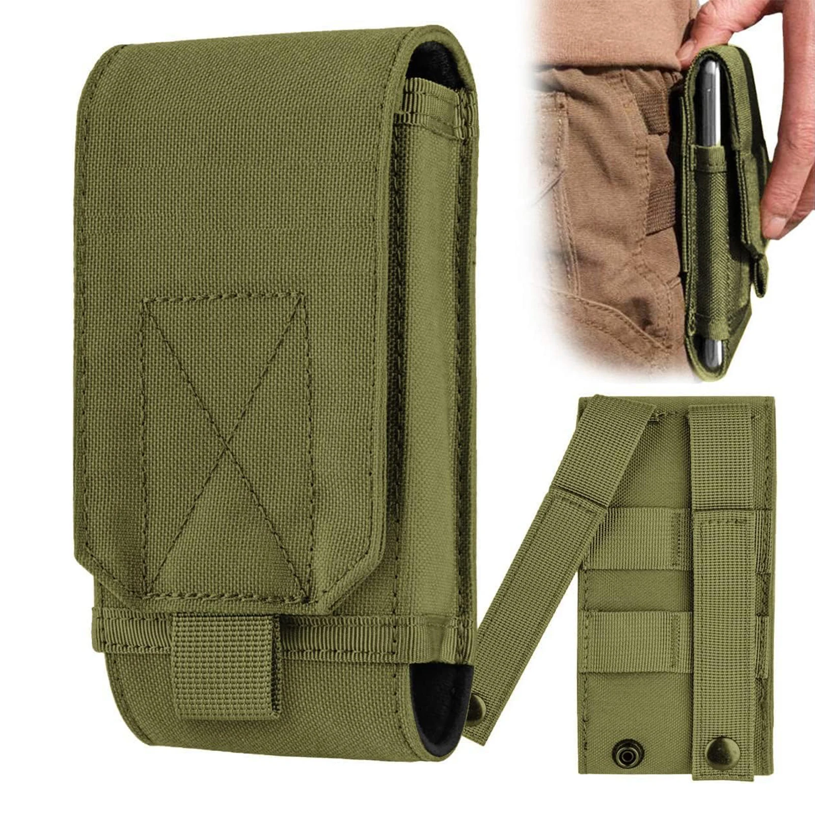 Tactical Molle Phone Pouch Case with Belt Clip