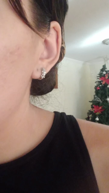 Pendientes de aguja de Plata de Ley 925 para mujer, joyería de alta calidad a la moda para boda, flor de circón de cristal, perno bonito photo review