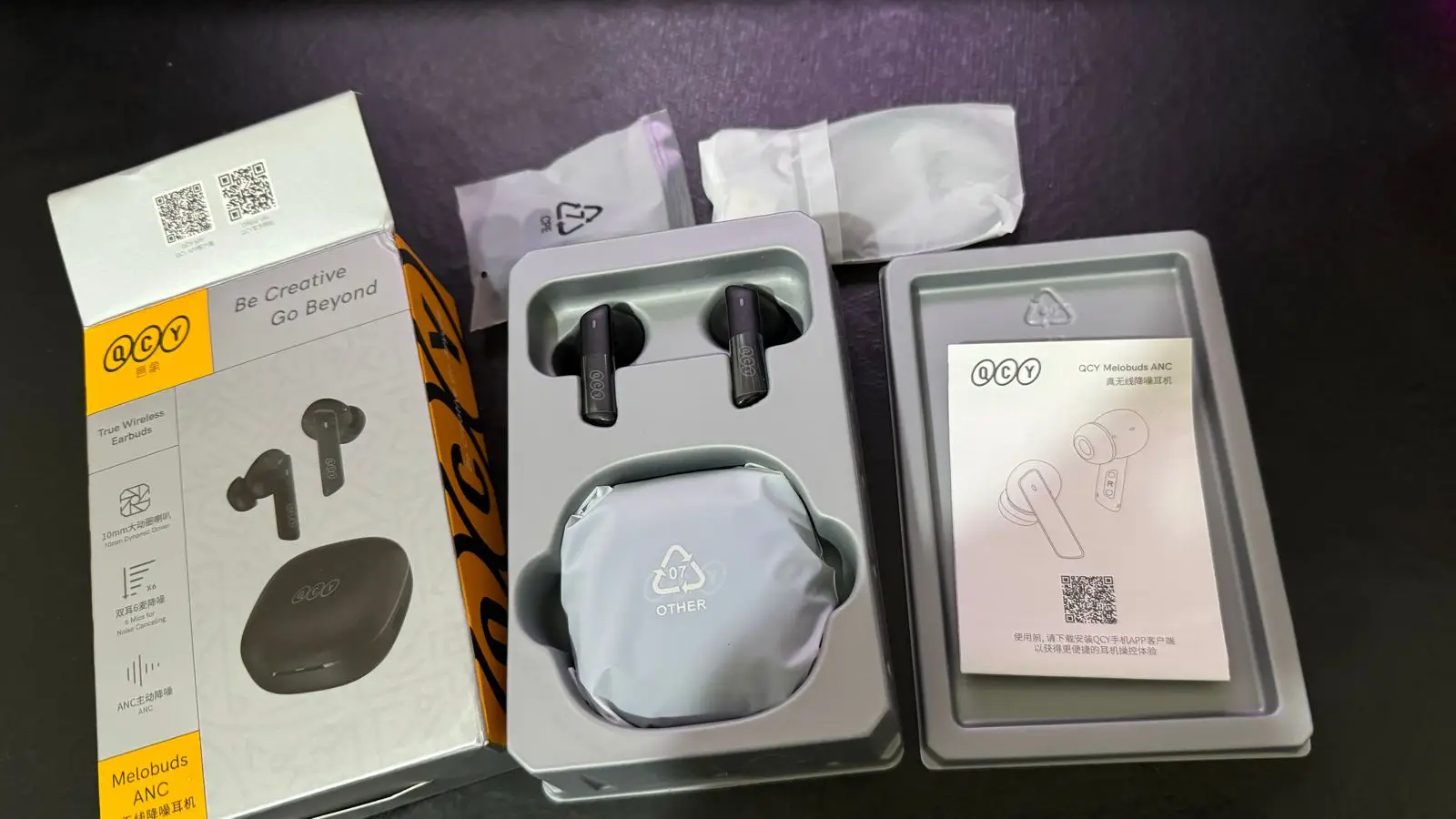 QCY HT05 ANC Wireless Earphone photo review