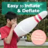 Giant Inflatable Bowling Set Toy Outdoor and Indoor Family Lawn Yard Games Parent Child Interactive Game 5