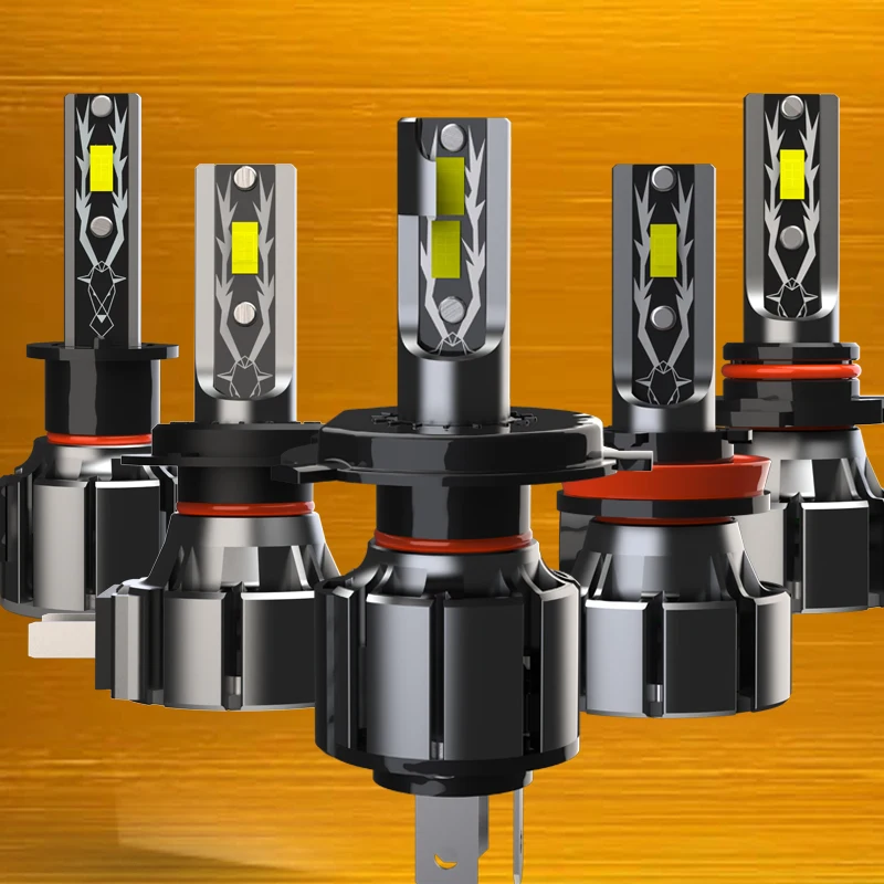 

100 sets 1:1 Plug And Play H1 H4 H11 H7 LED Headlight Bulbs Mini H8 H11 HB4 9006 HB3 9005 Car Lamps Conversion Kit Hi/Lo 20000LM