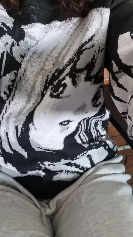 Black Harajuku Sweater - Animecore Aesthetic photo review