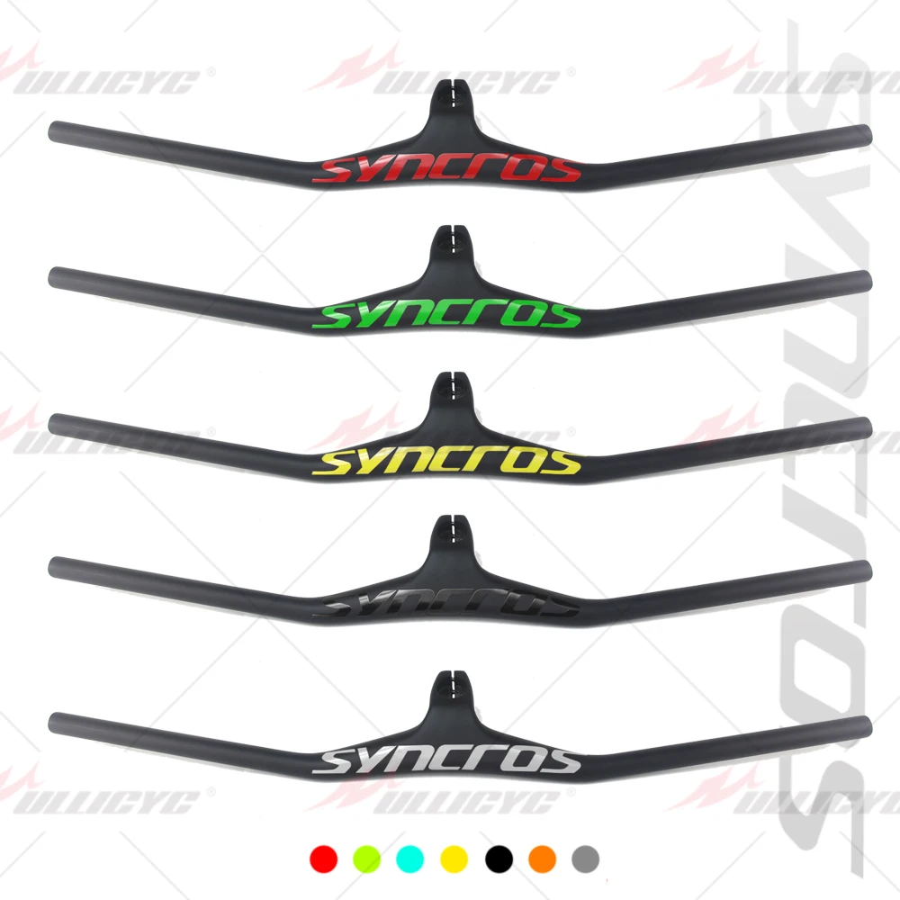 SYNCROS Mtb Handlebars 28.6mm-17Degree Carbon Integrated Cockpit Handlebar For Mountain Bike 660~800mm Bicycle Parts bicycle accessories,bicycle handlebar