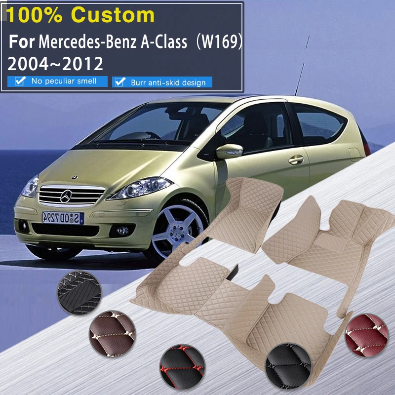 Car Trunk Floor Mat For Mercedesbenz Aclass W169 A150 A170 A180 3door