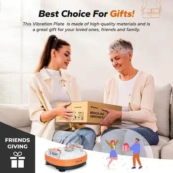 MERACH Vibration Plate Exercise Machine Vibration Plate Lymphatic Drainage Massager Whole Body Vibration Plate Helps Weight Loss 6