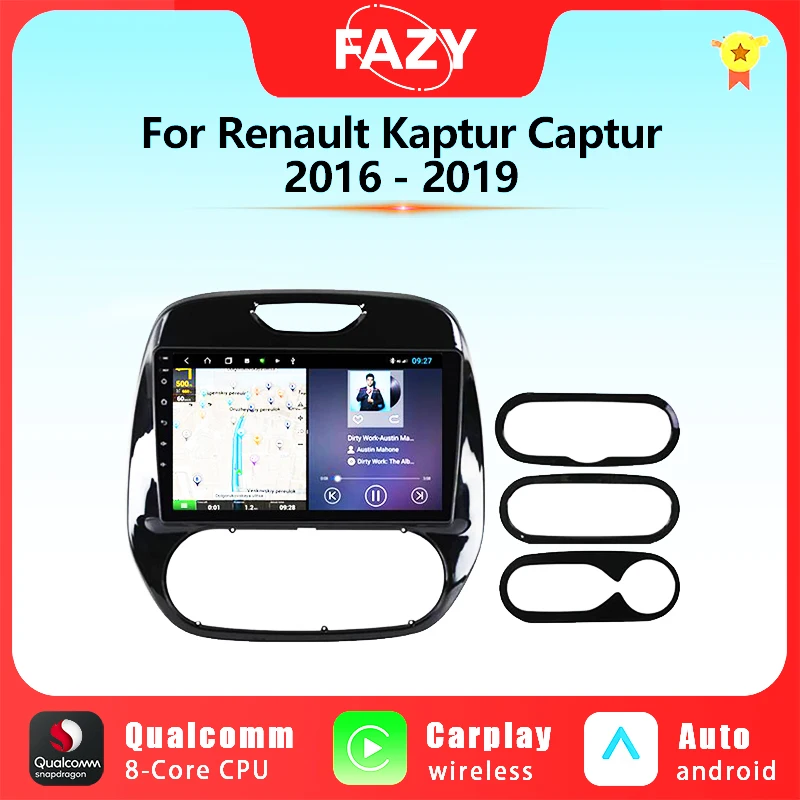 

9'' Android Carplay For Renault Kaptur Captur 2016-2019 GPS Navigation IPS Screen Car Radio Multimedia Video Player 4G WiFi DSP