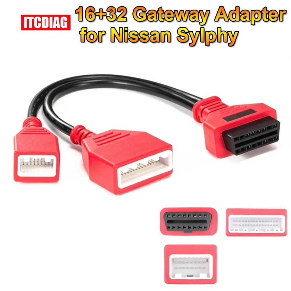 Adattatore Gateway 16 + 32 Per Nissan Sylphy Funziona Con Autel Im608/Im508/Lonsdor K518Se Cavo A 16Pin Aggiunta Chiave Senza Bisogno Di Password