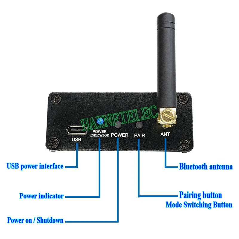 Bluetooth 5.3 Stereo Wireless Audio Transceiver Emitter Transmitter Receiver Module Sending Send Receiving Receive Board