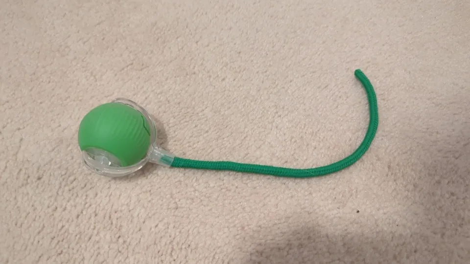 New Cat Interactive Ball Toy Automatic Rolling Ball Faux Tail Rechargeable Smart Pet photo review