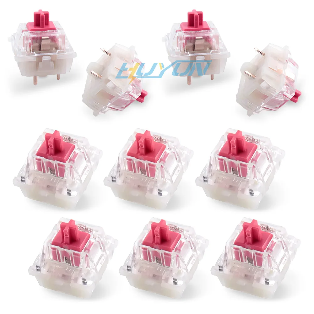 10X 5X Pink Backlit Shaft Swithes For Logitech Cherry Mx Rgb Mechanical Keyboard